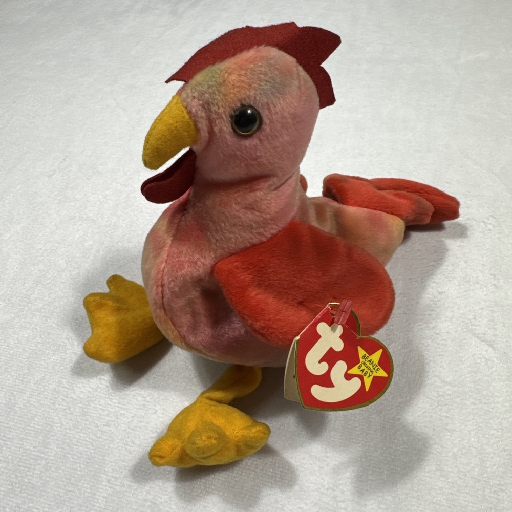Ty Beanie Baby Strut the Rooster Plush Toy Stuffed‎ Animal Collectible